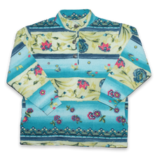 Vintage Pattern Snap Fleece Medium - Double Double Vintage