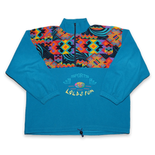 Vintage Pattern Q-Zip Fleece Large / XLarge - Double Double Vintage