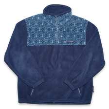 Vintage Pattern Q-Zip Fleece Small - Double Double Vintage