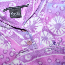 Vintage Pattern Snap Fleece Small - Double Double Vintage