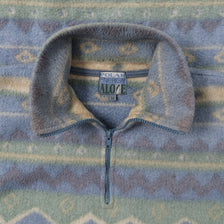 Vintage Pattern Q-Zip Fleece XLarge