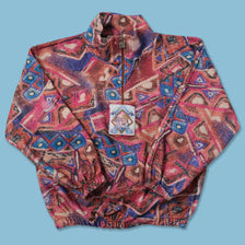 Vintage Pattern Q-Zip Fleece Medium