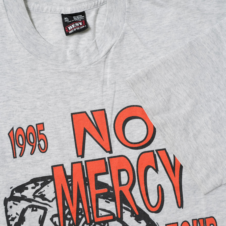Vintage 1995 No Mercy Tour Football T-Shirt XLarge
