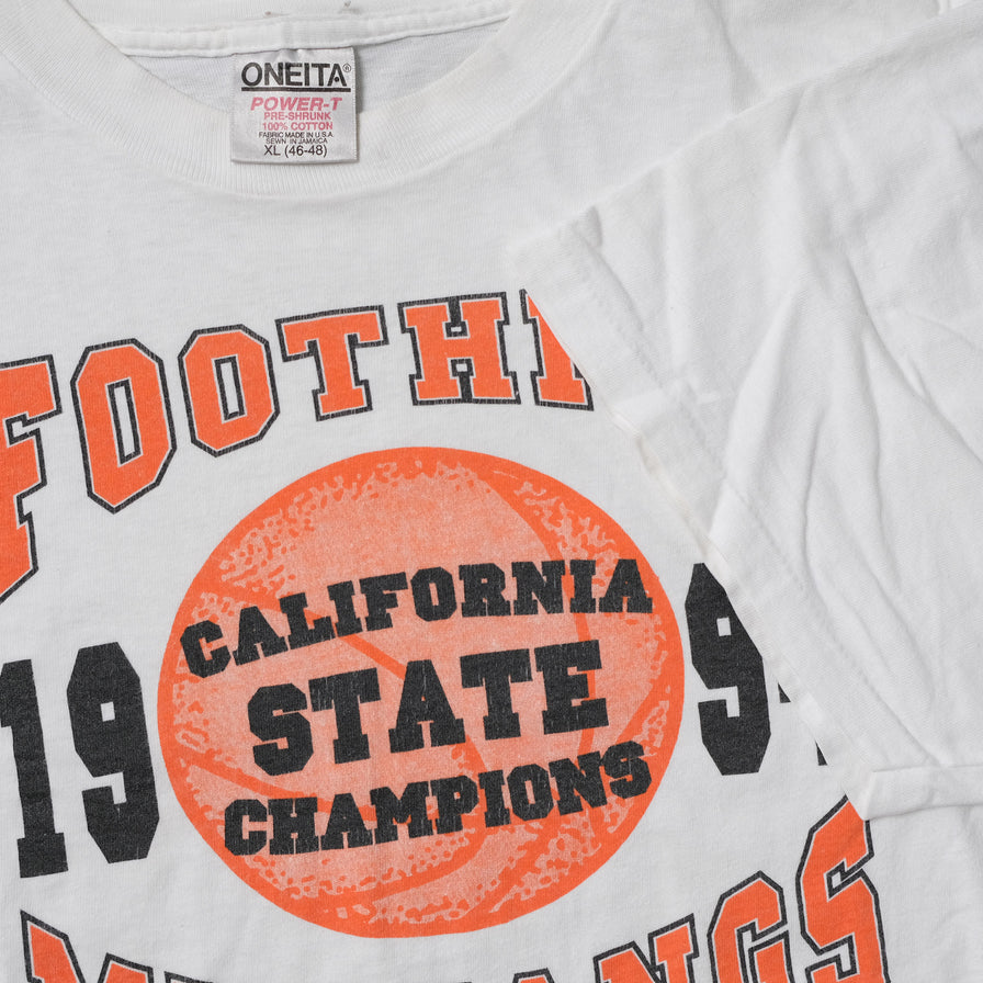 Vintage 1994 Foothill Mustangs T-Shirt Large / XLarge