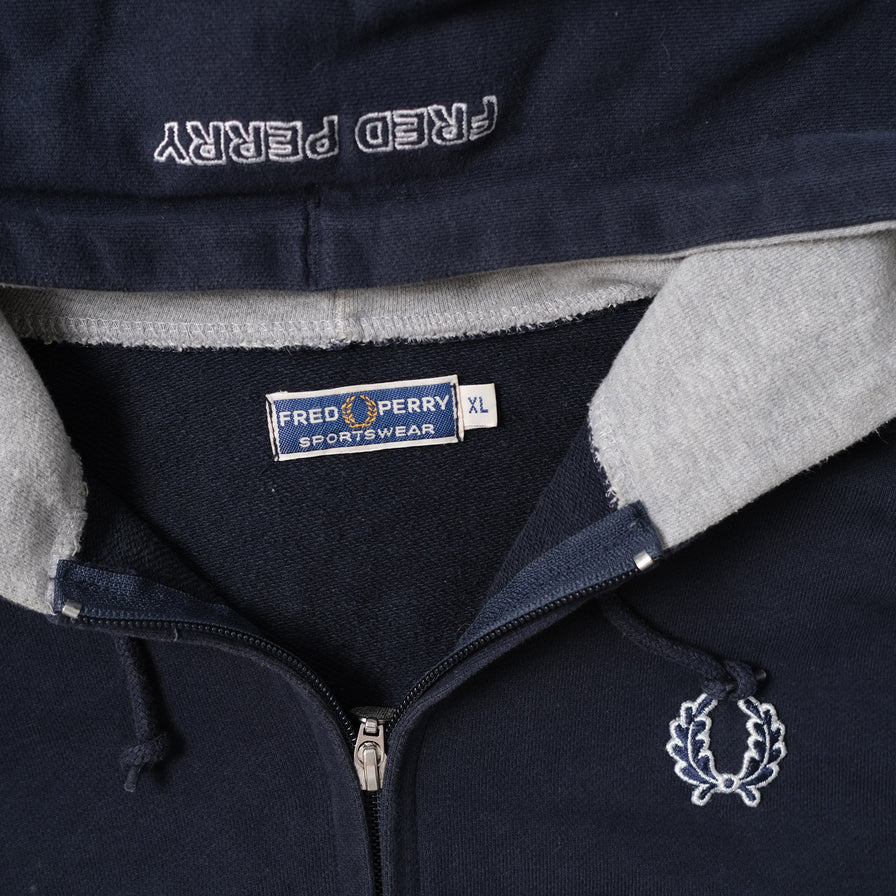 Vintage Fred Perry Zip Hoody Large