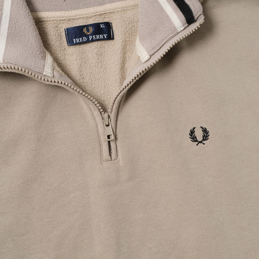 Vintage Fred Perry Q-Zip Sweater Large / XLarge