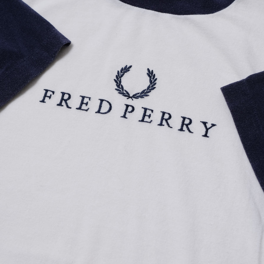 Vintage Fred Perry Velour T-Shirt Medium