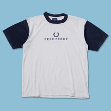 Vintage Fred Perry Velour T-Shirt Medium
