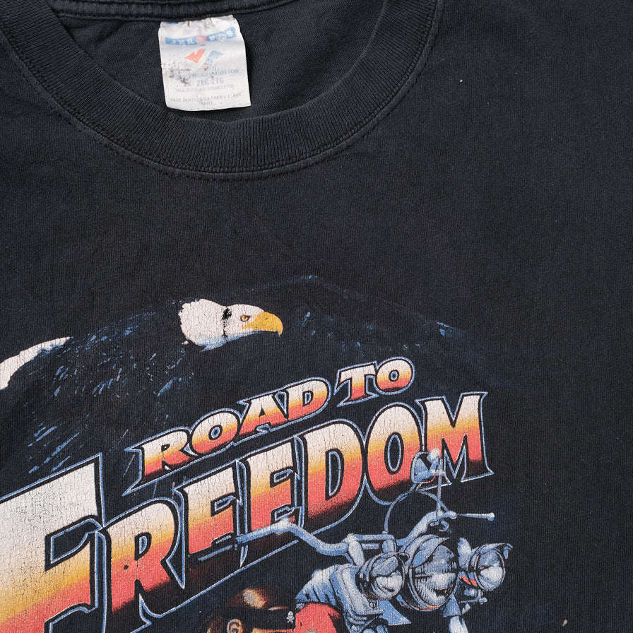 Vintage Road To Freedom T-Shirt XLarge / XXL