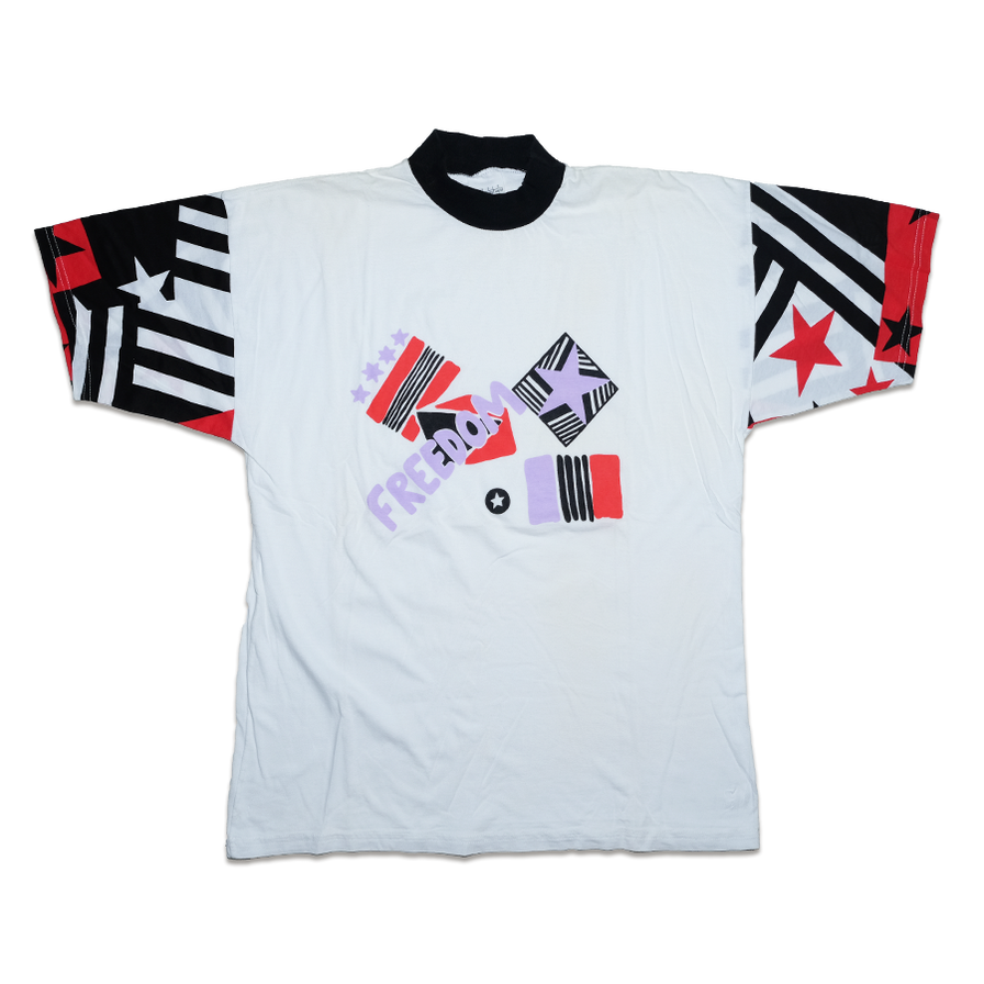 Vintage Women's Mock Neck T-Shirt Large - Double Double Vintage