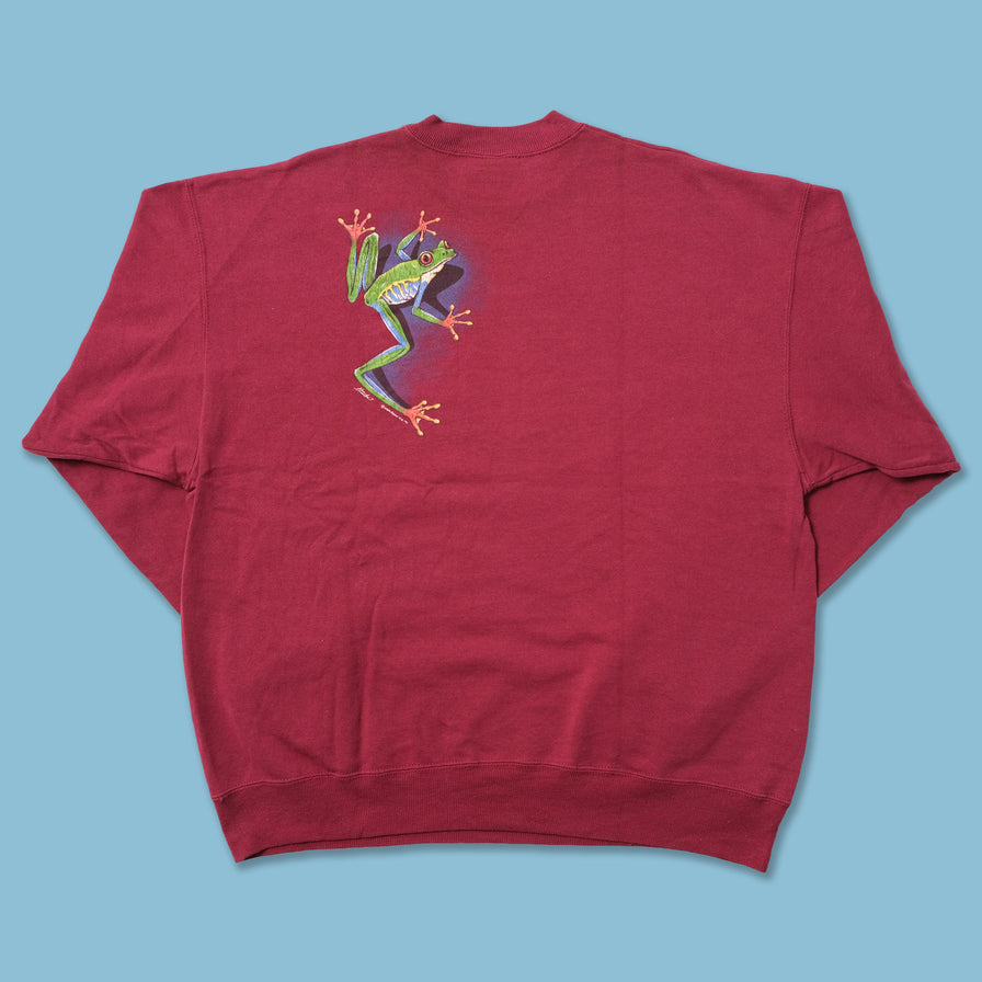 Vintage Frog Harlequin Sweater XLarge