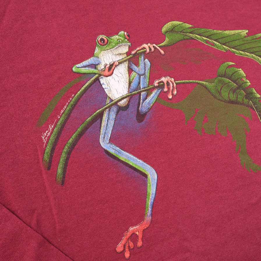 Vintage Frog Harlequin Sweater XLarge