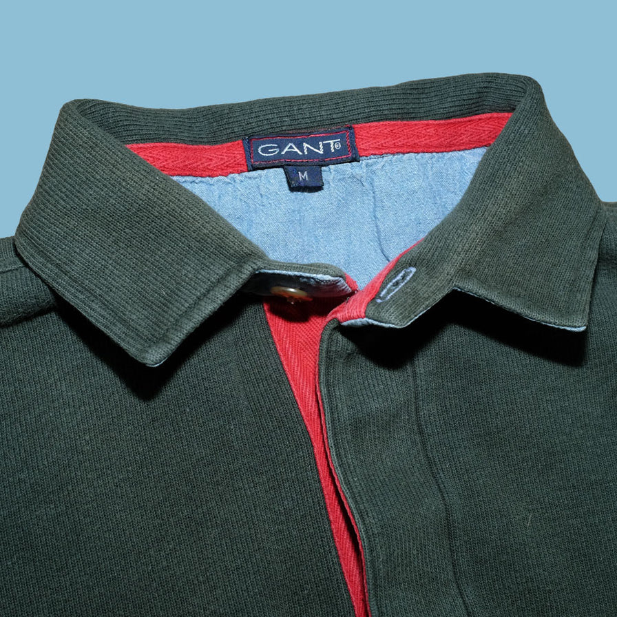Vintage Gant Long Polo Medium - Double Double Vintage
