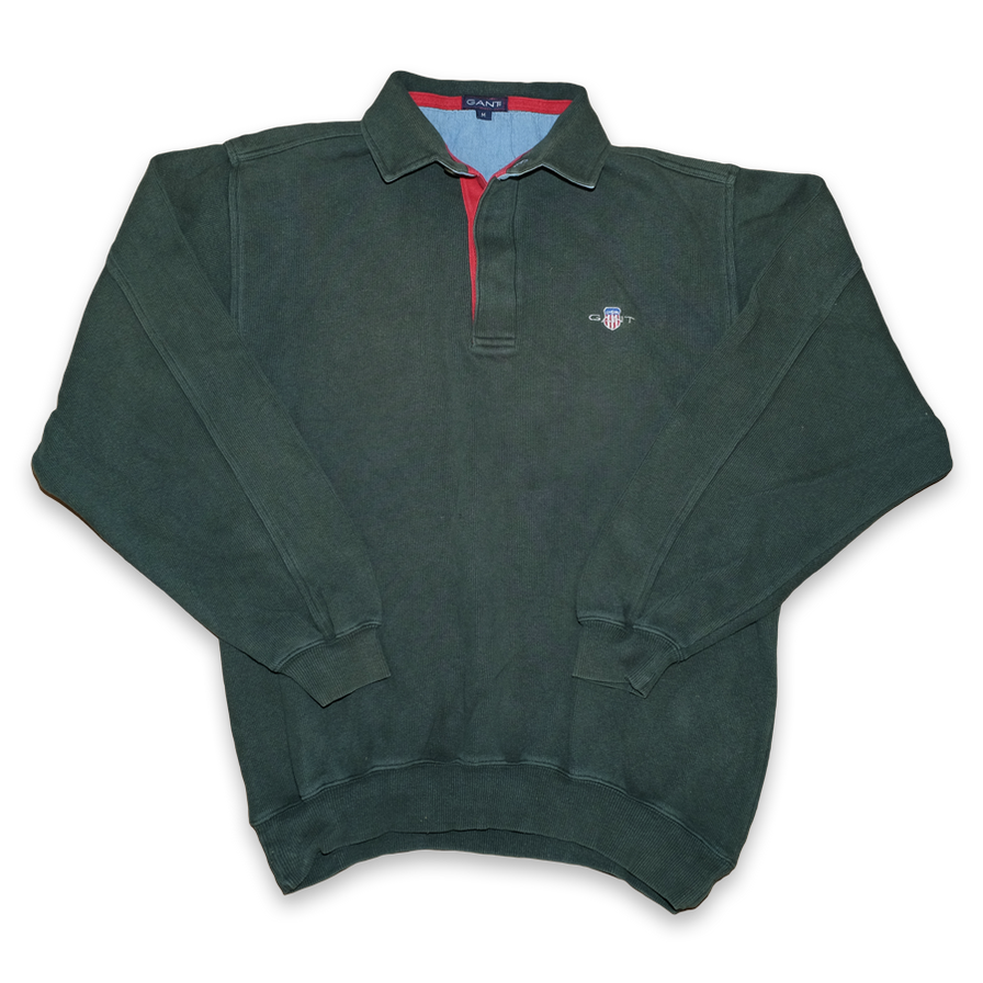Vintage Gant Long Polo Medium - Double Double Vintage