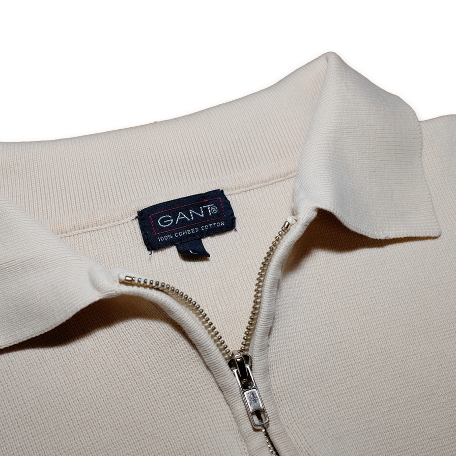 Gant Quater Zip Sweatshirt Large - Double Double Vintage