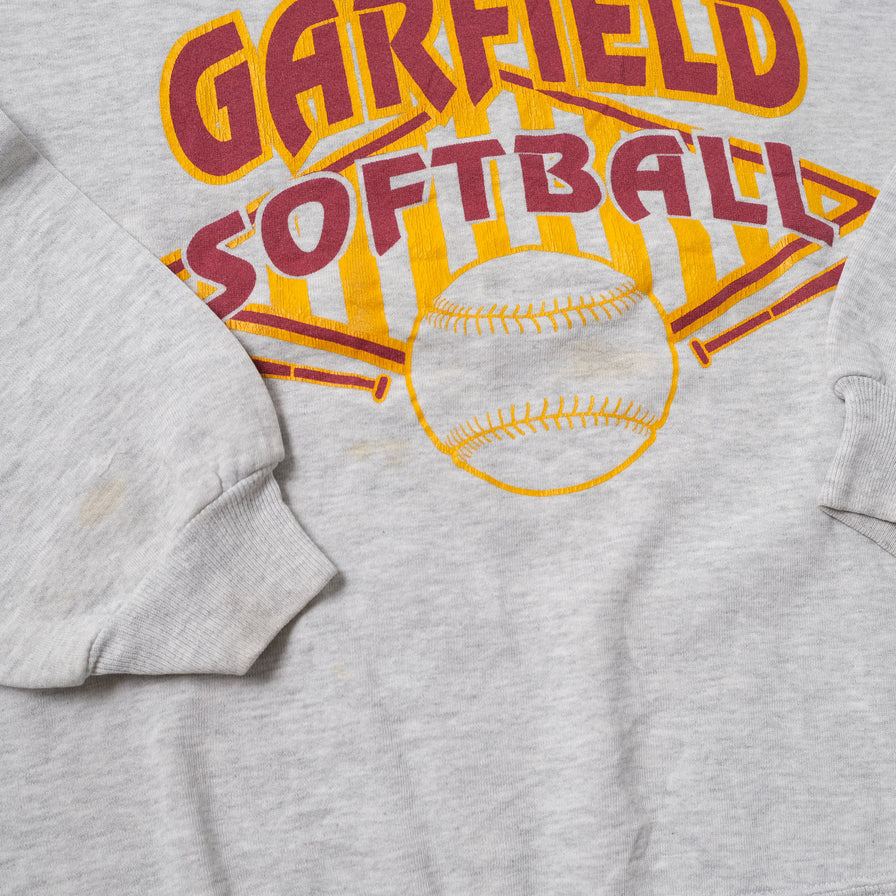 Vintage Garfield Softball Sweater Large