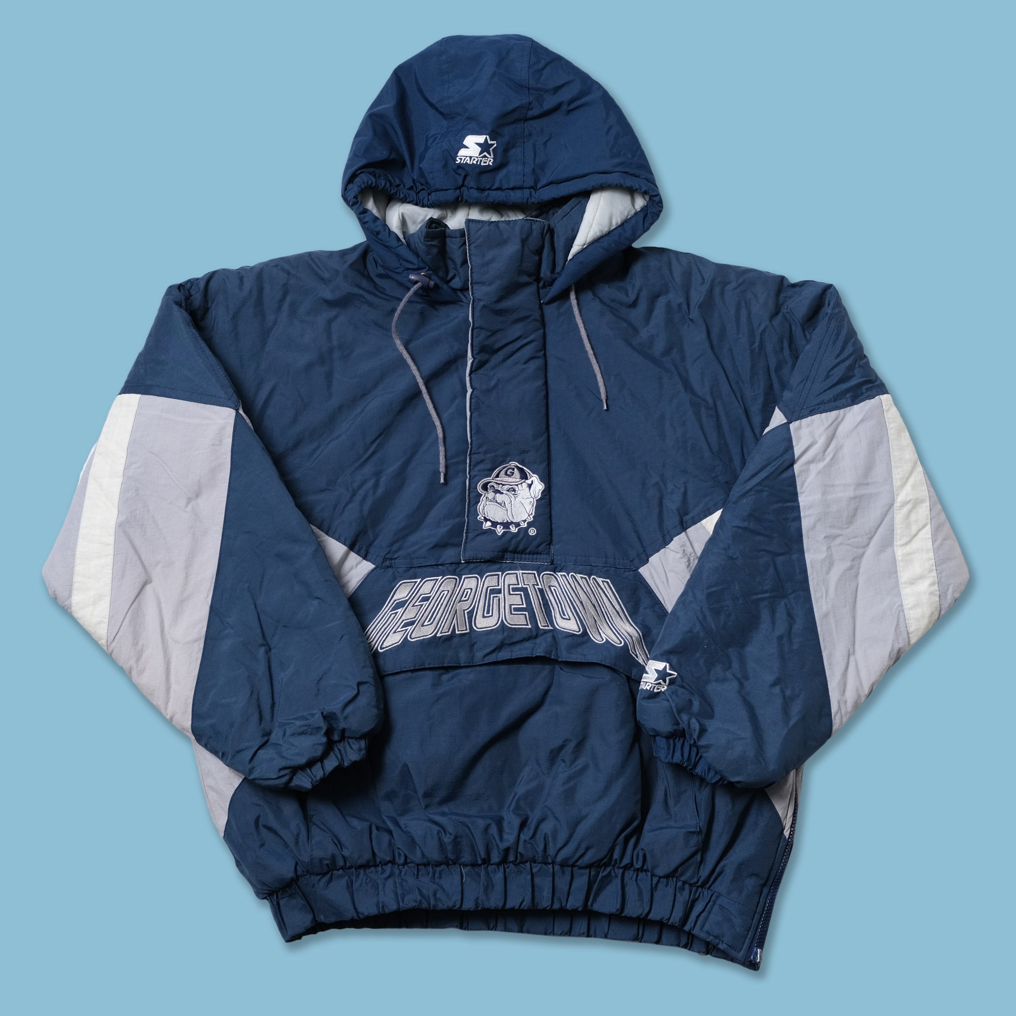 Vintage Starter Georgetown Hoyas Anorak Medium / Large | Double Double  Vintage