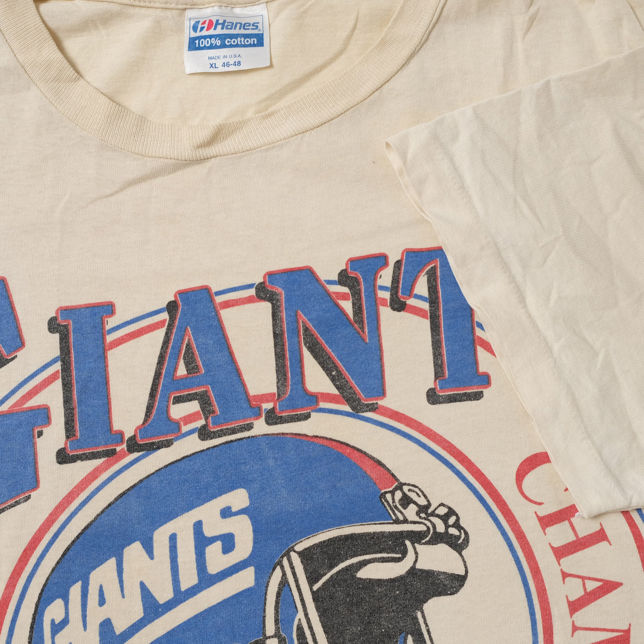 Vintage 1990 New York Giants T-Shirt Large XLarge Double