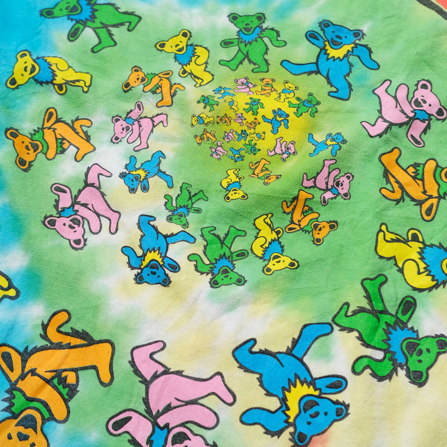 Grateful Dead Spiral Bears Tie Dye T-Shirt Medium