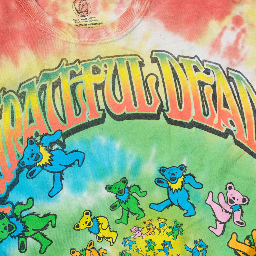 Grateful Dead Spiral Bears Tie Dye T-Shirt Medium