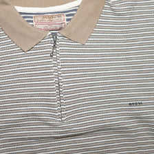 Vintage Guess Striped Zip Polo XLarge - Double Double Vintage