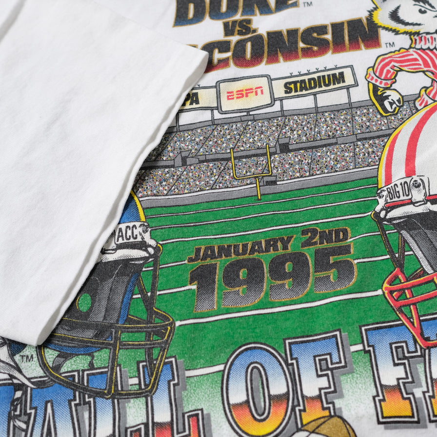 Vintage 1995 Hall Of Fame Bowl T-Shirt Large / XLarge