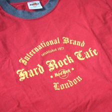 Hard Rock Cafe London Ringer T-Shirt Medium - Double Double Vintage