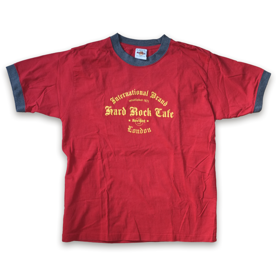 Hard Rock Cafe London Ringer T-Shirt Medium - Double Double Vintage
