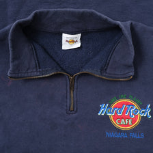 Vintage Hard Rock Cafe Q-Zip Sweater Large