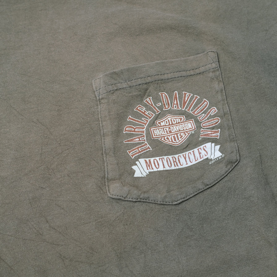 Vintage Harley Davidson Pocket T-Shirt XLarge / XXL