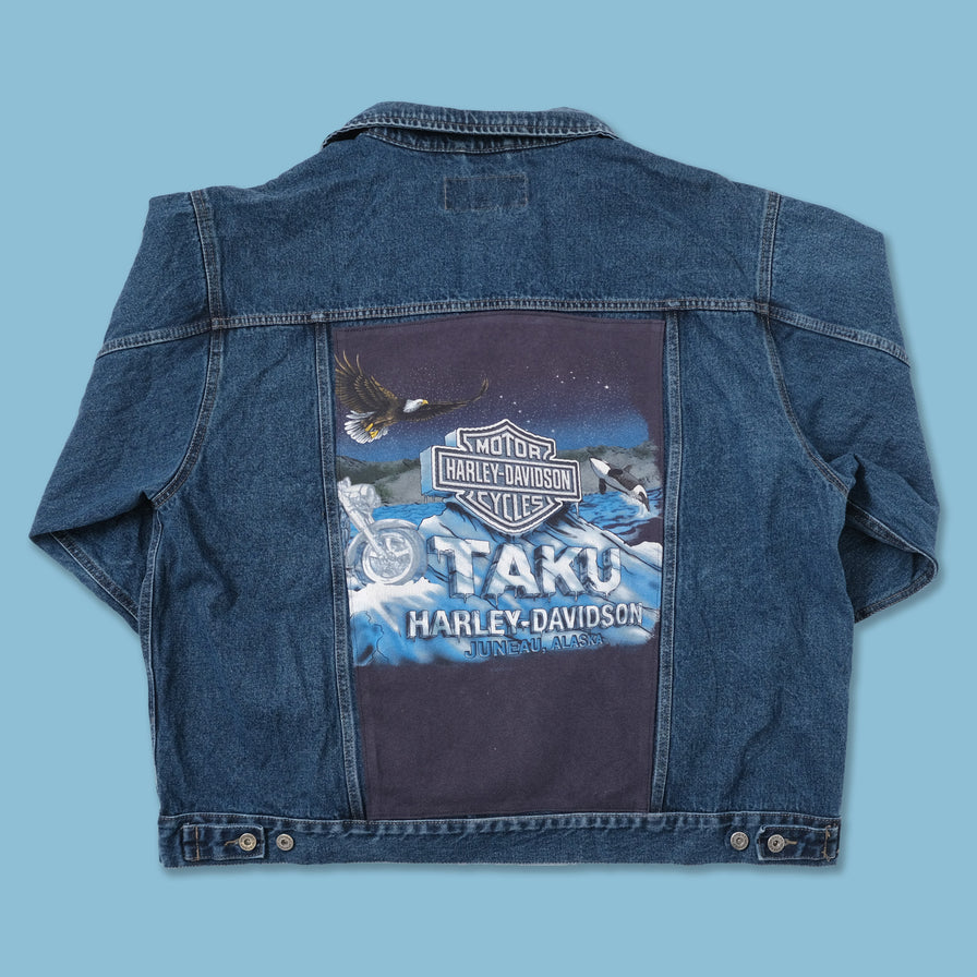Harley Davidson x Levis Denim Jacket XXL Double Double Vintage