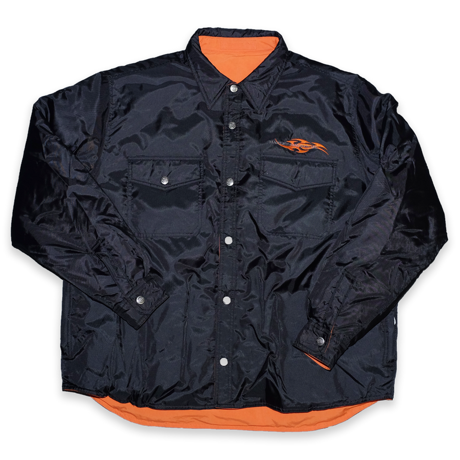 Vintage Harley Davidson Reversible Padded Jacket Large / XLarge - Double Double Vintage