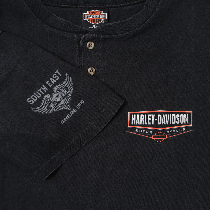 Vintage Harley Davidson Button T-Shirt XLarge