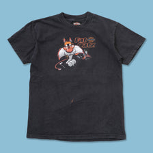 Vintage Women's Harley Davidson Looney Tunes T-Shirt Small