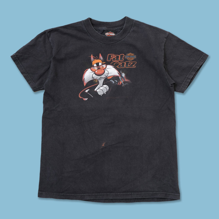 Vintage Women's Harley Davidson Looney Tunes T-Shirt Small