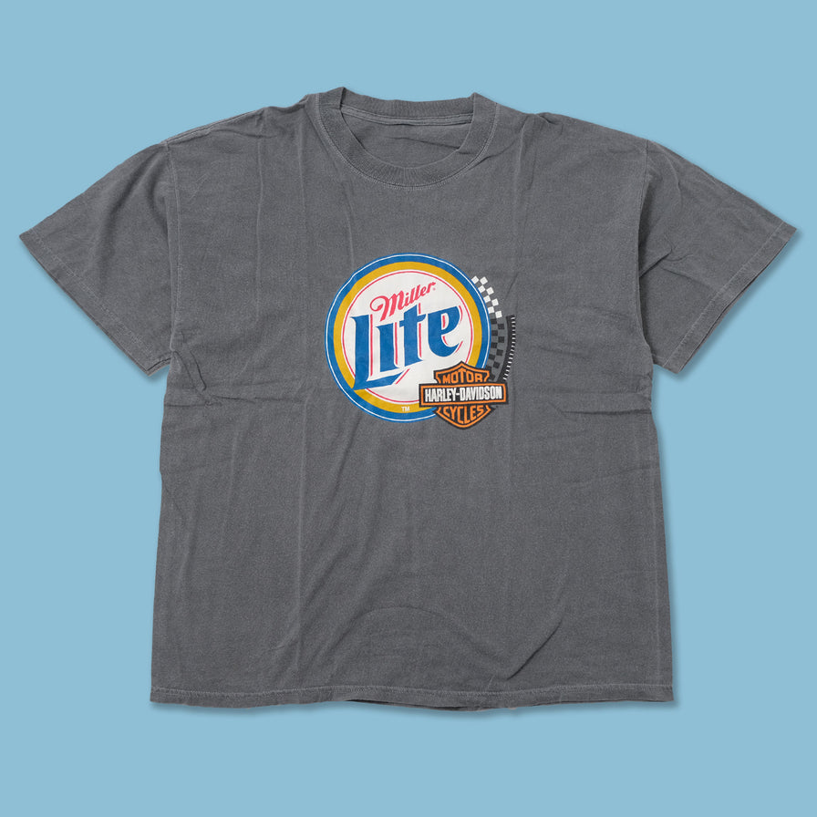 Vintage Harley Davidson Miller Lite T-Shirt XLarge