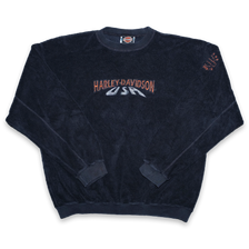 Vintage Harley Davidson Terry Sweater Large