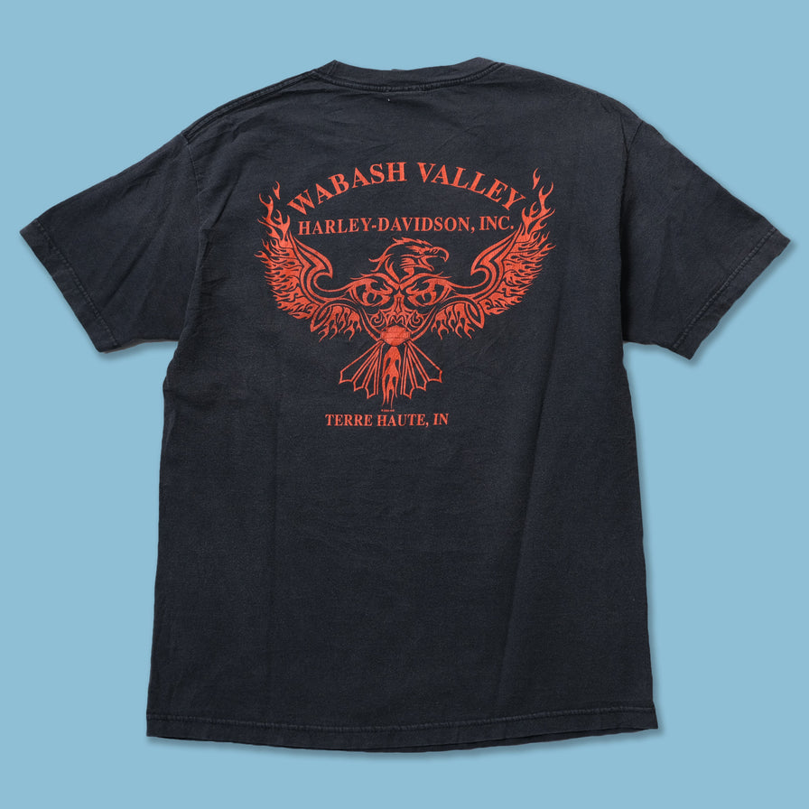 Vintage Harley Davidson Wabbash Valley T-Shirt Medium / Large