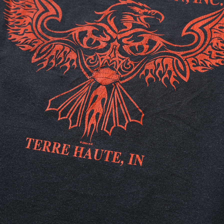 Vintage Harley Davidson Wabbash Valley T-Shirt Medium / Large