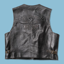 Vintage Harley Davidson Leather Vest Large