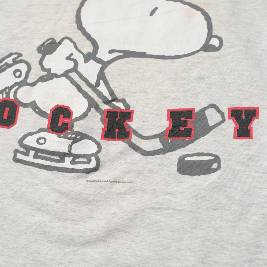 Vintage Snoopy Hockey T-Shirt XLarge