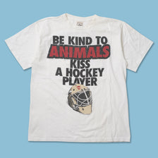 Vintage 1994 Hockey Player T-Shirt XLarge