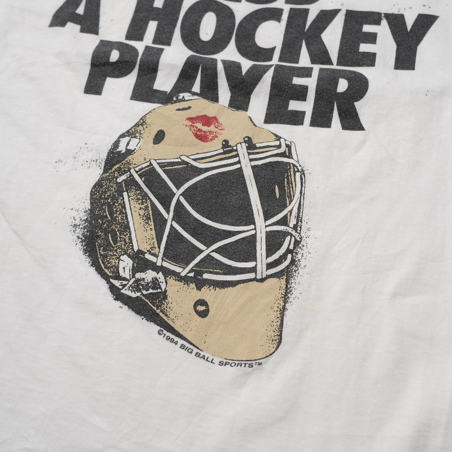 Vintage 1994 Hockey Player T-Shirt XLarge