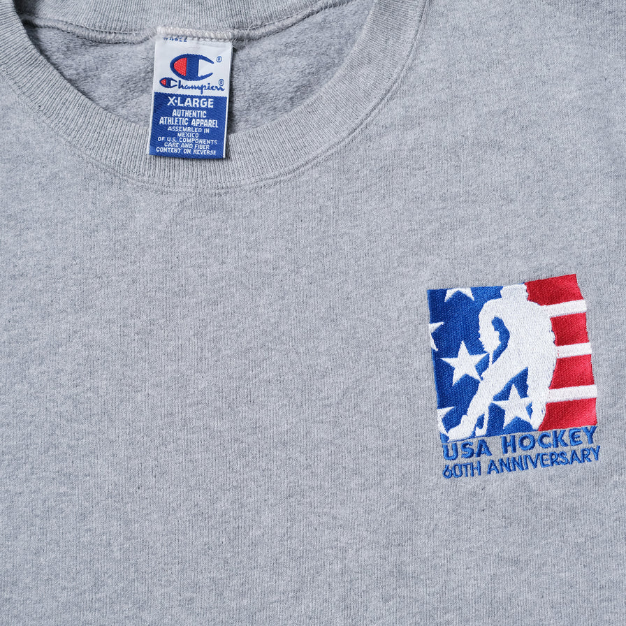 Vintage Champion USA Hockey Sweater XLarge