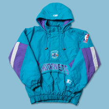 Vintage Starter Charlotte Hornets Anorak Medium