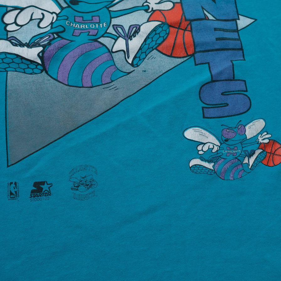 Vintage Starter Charlotte Hornets T-Shirt Small