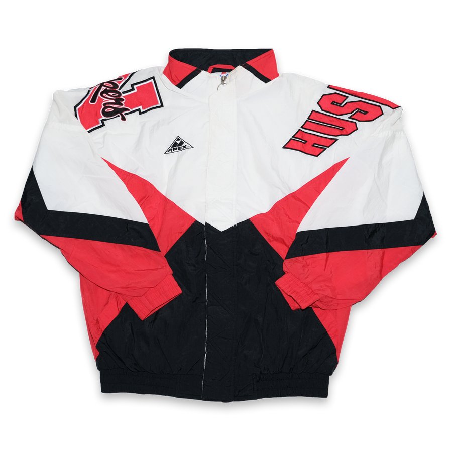 Vintage Nebraska Track Jacket Large