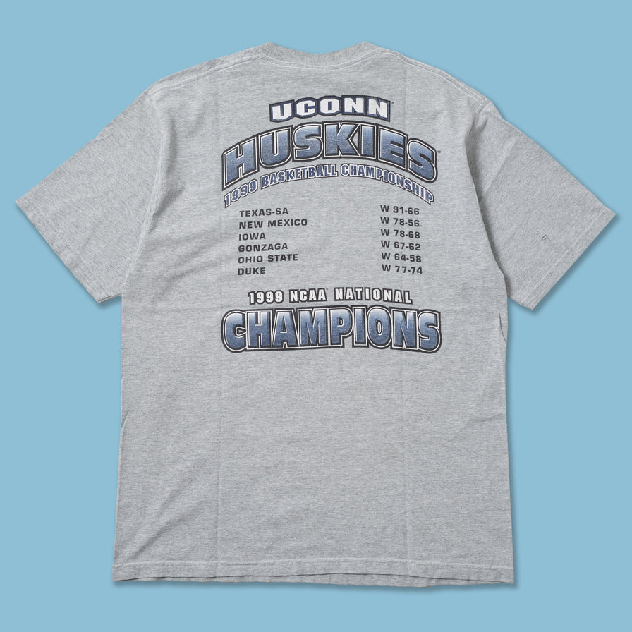 Vintage 1999 Uconn Huskies T-Shirt Large / XLarge