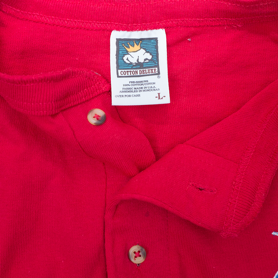 Reno High School Huskies Henley T-Shirt Large - Double Double Vintage