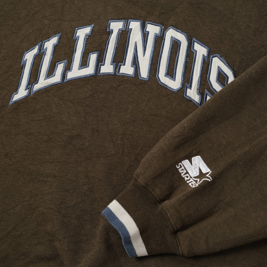 Vintage Starter Illinois Sweater Medium